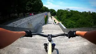 КАТАЮСЬ на МТБ по ГОРОДУ ОДЕССА GoPro POV Urban Street Riding