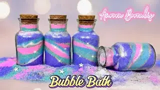 Create Magical Aurora Borealis Bubble Bath!  DIY Bubble Bath Powder Recipe!