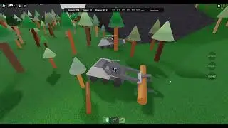 играем с братом в роблокс режым лесо пилка: чясть2