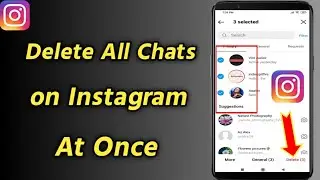 How to Delete All Chats on Instagram At Once | Instagram Chat Messages Delete At Once