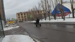 Электроквадроцикл небольшие испытания