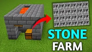 Minecraft Easy Stone Farm Tutorial | How to make a Cobblestone Generator Bedrock/Java