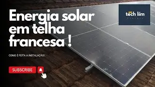 Instalação em telhado com telha francesa !