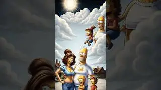 Converting into AI Simpson Family #entertainment #ai #simpsons