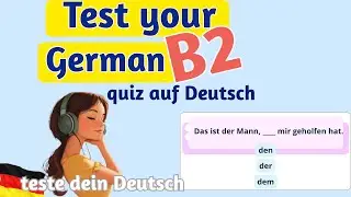 🇩🇪Deutsch B2 Grammatik, Wortschatz Test - Hast du B2 Niveau?