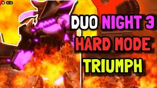 DUO NIGHT 3 HARD MODE TRIUMPH | Roblox Tower Defense Simulator Hexscape Event TDS