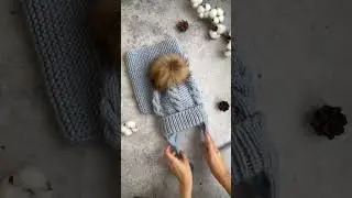 Шапка и снуд спицами
