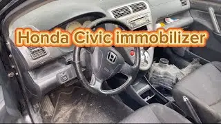 Honda Civic immobilizer نظام إيموبليزر ضد السرقة