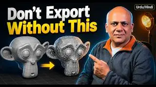 Blender to Unity Unreal | Triangulate Modifier Pro Tip (Urdu/Hindi)