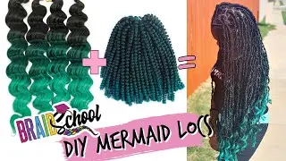 DIY Green Mermaid Locs! 💚 | Braid School Ep. 70