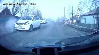 NEW Car knocked pedestrian in Russia!