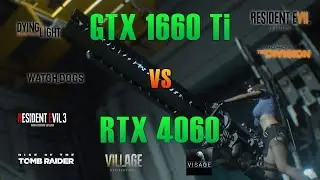 GTX 1660 Ti vs RTX 4060 - Ryzen 5 5600g - Test en 8 juegos  ¡Gran Diferencia!