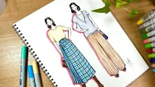 Drawing Of Fall Fashion  /Japanese Street Style