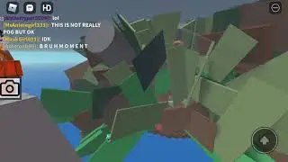 Someone hacking in Natural Disaster Survival.
