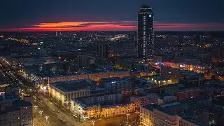 Видеозарисовка утреннего Екатеринбурга