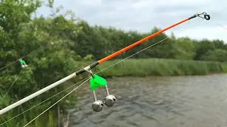 I DIDN'T EXPECT SUCH A CRAZY FISH! FISHING WITH A BOTTLE AND A FEEDING TROUGHT