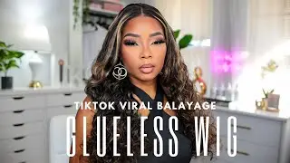 TikTok Viral Balayage Glueless Wig | Beginner-Friendly Install & Styling Tips