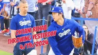 Ohtani 大谷 翔平 Rehab Throwing 💪🔥 Yesterday 4/19 PST (4/20 JST)