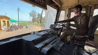 Devbag to Malvan ST Bus View Driving Skills