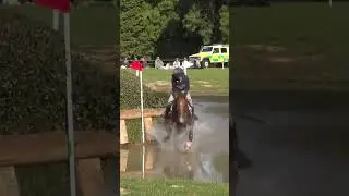 Mary Edmundson through the Jockey Club Log and Splash at Blenheim Palace International 2022 