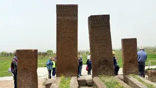 Seljuk Cemetery in Ahlat , Turkey