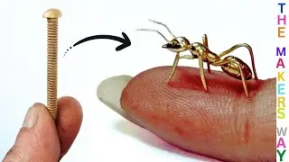GOLDEN ANT MAKING FROM BOLT.#homemade #easy #howto #viralvideo #making #tutorial