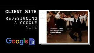Client Google Site Redesign - DJ Website