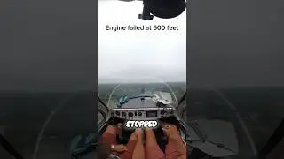 Engine failed at 600 feet! #viralvideo #interestingfacts #plane