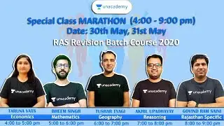 RAS Revision Course Marathon 2020 :  Climate of Rajasthan | Tushar Tyagi | RPSC 2020