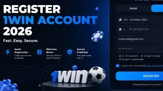 How to Register a 1Win Account in 2026 | Easy Beginner's instructions