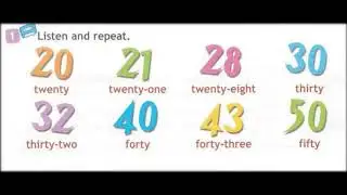 Spotlight 3 Student's Book Module 5 Clever Animals page 80 ex. 1 Numbers 20-50 