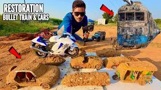 RC Bullet Train Restoration From Underground Mud Pit – Chatpat toy tv