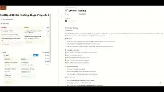 Notion Template: TestOps HQ: QA, Testing, Bugs, Projects & Wikis