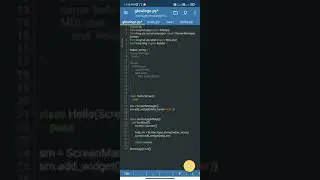 First Hello World App In KivyMD Python