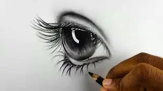 UNBELIEVABLE artist shows how to draw Eye, Amazing Tutorial