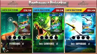 CONTINUOUS UNLOCKING QUETZALCOATLUS Vs THERIZINOSAURUS Vs KAPROSUCHUS | JURASSIC WORLD THE GAME
