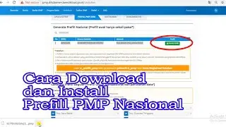 Cara Download dan Install Generate Prefill PMP Nasional Pake NPSN