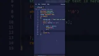Display string 1 by 1 letter in c++ language. #shortsvideo  #short