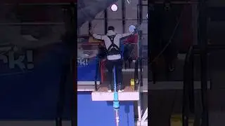 СПИНОЙ ВНИЗ УПАЛ С ВЫСОТЫ!😨 #shorts #bungy69 #skypark