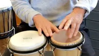 Bongo flick rudiment for swing rhythms