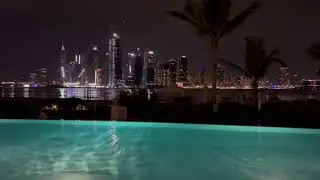 Dubai Jumeirah Pool after Dinner JAN23