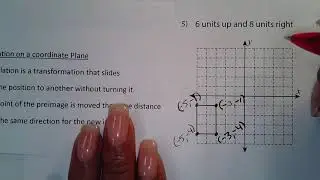 Math with Marilyn -  Translation on a Coordinate Plane