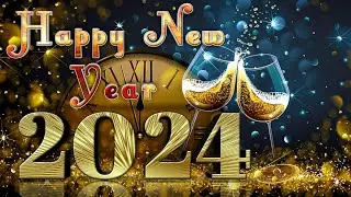 Happy New Year 2024 green screen effects background video