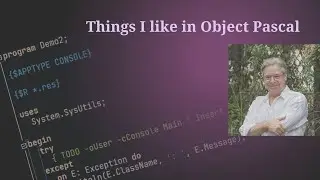 Cool features of Object Pascal and Delphi