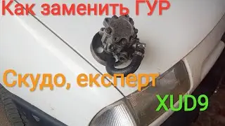Как заменить ГУР на Peugeot Expert, 407 ( XUD9)