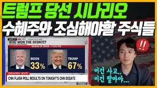 트럼프 당선 유력?! 수혜주와 조심해야 할 주식들 미리 알아봤습니다