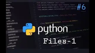 Python #6 Files Part-1 according to VTU syllabus by Dr . Mahantesh K
