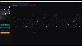 Automatically creates a stencil text from a font script