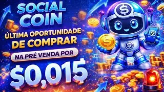 Social Coin - last chance to buy in the pre-sale for $0.015 🫣 at launch, 2x the price 😱