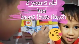 Amazing Kids | 2 year old boy identifies different flags, Shapes and colors